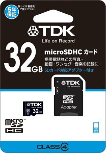 TDK microSDHCJ[h 32GB Class4 SDJ[hA_v^[t Newjeh[3DSmFς T-MCSDHC32GB4