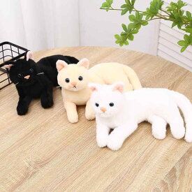 猫 ぬいぐるみ かわいい 猫人形 猫のぬいぐるみ 猫の置き物 インテリア 雑貨 超柔短毛 PP綿