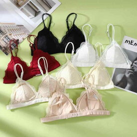 ブラジャー レディース 大きいサイズ レース チューブトップ ノンワイヤー 美背 通気性 インナー S M L ワインレッド ベージュ ブラック ホワイト 快適 ランジェリー