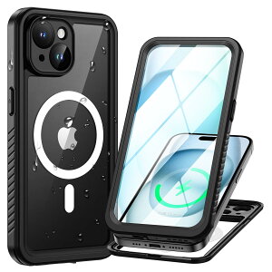 iPhone 15 �h���P�[�X 5G MagSafe�Ή� IP68 Face ID�F�� �ϏՌ� ����~�� �h�o �h�� �����B�e �� �����@����