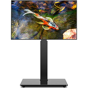 テレビスタンド壁寄せ ハイタイプ tvスタンド 3270インチ対応 高さ調整可能 ラック左右回転30° 耐荷重50KG 強化ガラス 送料 無料