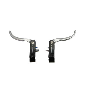自転車用追加ブレーキレバーセット アルミニウム合金 22.2mm 23.8mm ロードバイク用シルバーカラー22.2mm 送料 無料