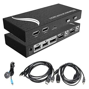 Displayport KVMؑ֊ DPXCb` 4K60HZ 21o PC2p DPEUSBP[ut zbgL[ L @