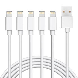 1.8M×5本iPhone 充電ケーブル ライトニングケーブル アイフォン USB 充電コード Lightning ケーブル 急速充電 送料　無料