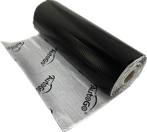 制振シート 車 デットニング材 制振・吸音・断熱 厚み2.3mm×幅46CM×長さ5M 表面アルミ箔+裏面ブチル材テープ ハサミでカ 送料 無料