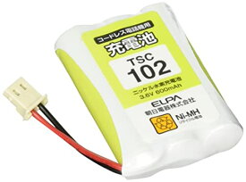 エルパELPA 電話機用充電池 シャープ他同等品 電池パック 3.6V 600mAh ニッケル水素充電池 TSC102 送料　無料