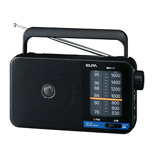 �G���p ELPA AM/FM�|�[�^�u�����W�I �h�� �g�у��W�I �f�W�^�� ERH100 �����@����