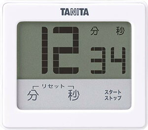 タニタTanita キッチン 勉強 学習 タイマー 防水 マグネット付き タッチパネル ホワイト TD414 WH 送料 無料