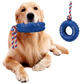 犬 おもちゃ 犬用 噛む おもちゃ ゴム タイヤ 丈夫 歯磨き 壊れにくい 犬のおもちゃ ロープ 引っ張り ストレス解消 送料　無料