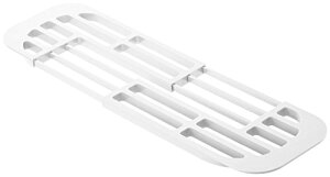 山崎実業 伸縮水切りラック ホワイト 約W44〜61XD17.5XH1.6cm タワー 伸縮 水切りラック 水切り 2873 送料 無料