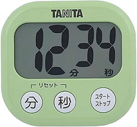 タニタ キッチン 勉強 学習 タイマー マグネット付き 大画面 大音量 100分 グリーン TD384 GR でか見えタイマー 送料　無料