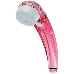 カクダイ 低水圧用マッサージストップシャワー クリアレッド 356720CR 送料 無料