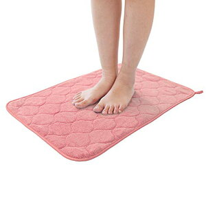 オカOKA ルックス 浴室足ふきマット ピンク 約40cm×60cm タオル感覚で使えるマイクロファイバー足ふきマット バスマット 送料 無料