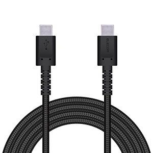 �G���R�� USB TypeC �P�[�u�� USB PD�Ή� C to C �ő�3A�ō����[�d ���ϋv 2.0m iPhone15 �� �����@����