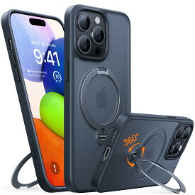 カチッ！04新開発・安定性ORRA ihone 14 ro 用 ケース ゼンマイ式スタンド縦横両対応 リング マグネット搭載 Maafe対応 ワ