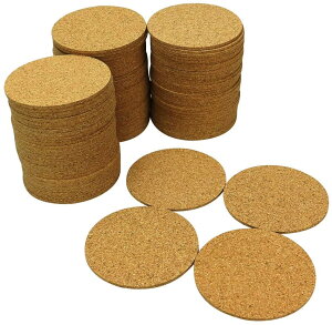 GREE コルクコースター 丸 おしゃれ コルク コースター 吸水性 耐熱性 グラス マグカップ 自宅 飲食店 カフェ レストラン 直径 9c