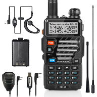 トランシーバー 5RE U/Vデュアルバンド 128ch VOX機能 5W/0.5W切替 充電式 IP54相当 防塵 防滴 スピーカ…