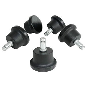 キャスターキャスターチェア用固定脚転倒防止 脚が安定 腰がラク キャスターチェア椅子交換用 差込式 シャフト径 11mm 5個セット DGL00