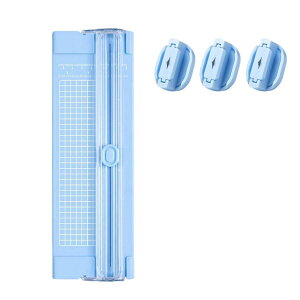 ペーパーカッター ミニ裁断機 3個替え刃付き A4サイズ対応 軽量 双方向 スライドカッター ペーパートリマー カード裁断 定規をつける 多機能