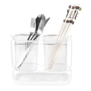 ind 箸入れ 箸立て 水切り 箸ラック 箸スタンド 仕切り プラスチック製 キッチン箸立て カトラリーホルダー 箸収納 排水穴あり 水受け皿付