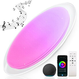 GGXIFAAI シーリングライト 8畳 アレクサ対応 Betoothスピーカー内蔵 アプリ操作 RGB 1600万色 調光調色 4320lm