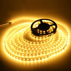 サンクスワールド 高輝度LEDテープライト SMD 2835 3528 5M 300連 強力粘着両面テープ 正面発光防水仕様I65 切断可能 電