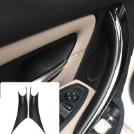 BMW F30 F31 F34 F32 F36 ドアハンドルカバー マットブラック 3シリーズ 4シリーズ 2012-2018 左右セット