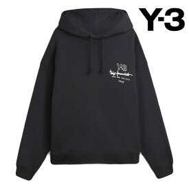 Y-3 ワイスリー ヨウジヤマモト yohji yamamoto adidas アディダス コラボ Y-3 GRAPHIC FT HOODIE / Y-3 グラフィック フレンチテリー フーディーKB2604 BLACK 正規新品 おしゃれ かっこいい