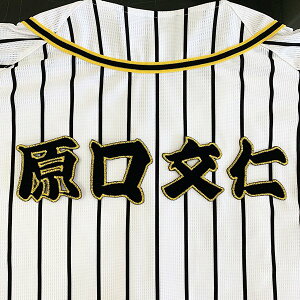 納期注意【阪神タイガース 刺繍ワッペン 原口 名前】原口文仁/応援歌/ユニフォーム/優勝/プロ野球/刺繍/刺しゅう/ワッペン/応援グッズ/クリスマス/クリスマスプレゼント/かっこいい/カスタ