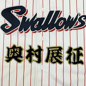 納期注意【東京ヤクルトスワローズ 刺繍ワッペン 奥村 名前】奥村展征/プロ野球/刺繍/刺しゅう/ワッペン/応援グッズ【SG】/クリスマス/