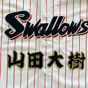 納期注意【東京ヤクルトスワローズ 刺繍ワッペン 山田 名前】山田大樹/プロ野球/刺繍/刺しゅう/ワッペン/応援グッズ【SG】/クリスマス/クリスマスプレゼント/ヤクルトファン/カスタマイズ/