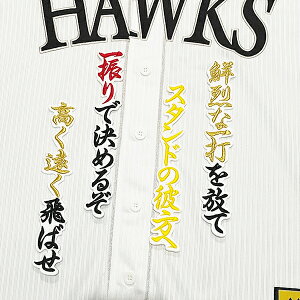 納期注意【ソフトバンクホークス 刺繍ワッペン 山川 応援歌】山川穂高 /クリスマスプレゼント/ホークスファン/カスタマイズ/カスタム/派手/若鷹軍団/応援歌/ユニフォーム/優勝/プロ野球刺