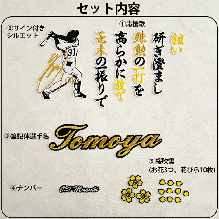 楽天市場】納期注意【ソフトバンク ホークス 刺繍ワッペン 5点セット 