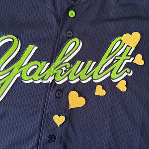 納期注意【東京ヤクルトスワローズ 刺繍ワッペン ハート】【A】応援歌/ユニフォーム/優勝/Yakult Swallows/プロ野球/刺繍/刺しゅう/ワッペン/クリスマス/