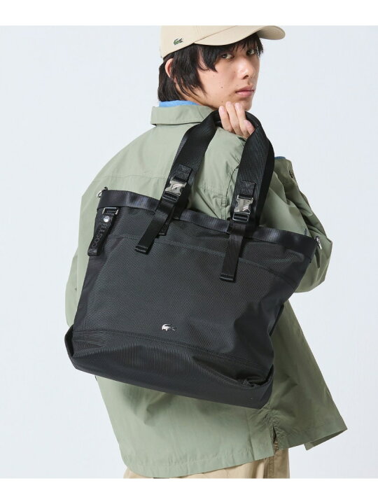 楽天市場】コメ PCポケットラージトートバッグ LACOSTE ラコステ 
