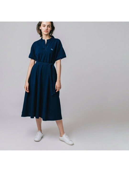 楽天市場】【SALE／30%OFF】インディゴ鹿の子地ポロドレス LACOSTE 