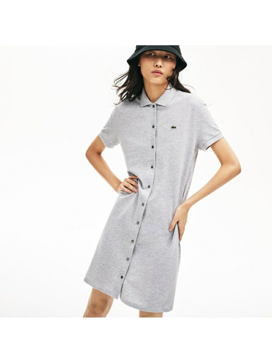 楽天市場 Sale 50 Off フロントボタンデザインポロドレス Lacoste ラコステ ワンピース シャツワンピース ホワイト Rba E 送料無料 Rakuten Fashion Lacoste ラコステ