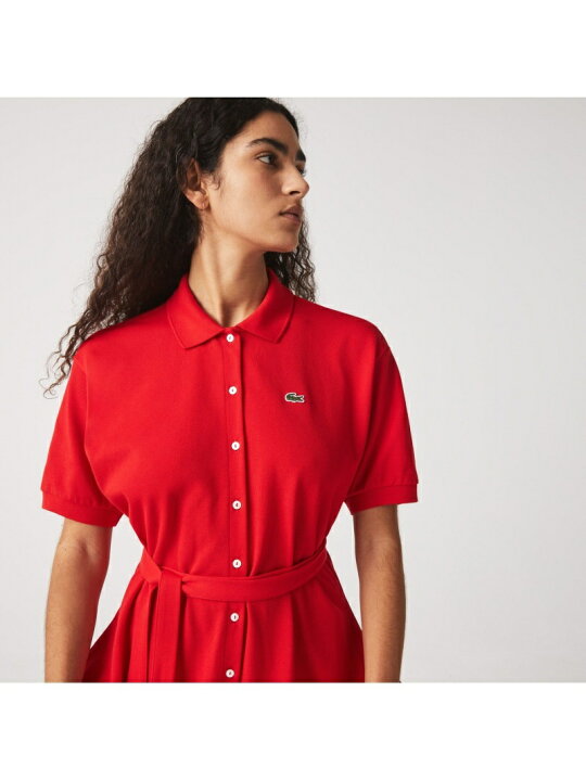 楽天市場】【SALE／50%OFF】ベルトデザインポロドレス LACOSTE 