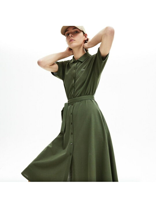 楽天市場】【SALE／50%OFF】ベルトデザインポロドレス LACOSTE 