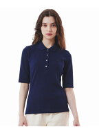 【SALE／40%OFF】スリムフィットハーフスリーブポロシャツ LACOSTE ラコステ トップス ポロシャツ ブラッ…