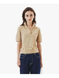【SALE／30%OFF】スキッパーネックポロシャツ LACOSTE ラコステ トップス ポロシャツ ネイビー ベージュ ホワイト【RBA_E】【送料無料】[Rakuten Fashion]