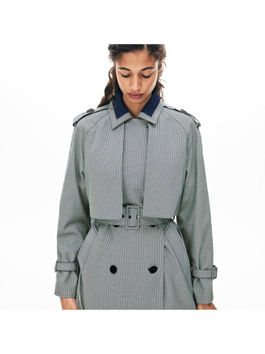 楽天市場】【SALE／50%OFF】ハウンドトゥース柄トレンチコート LACOSTE 