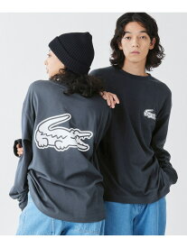 【オンライン限定】LACOSTE オーバーサイズ バックプリント ロングスリーブTシャツ LACOSTE ラコステ トップス カットソー・Tシャツ ホワイト パープル ブラック ネイビー グレー【送料無料】[Rakuten Fashion]