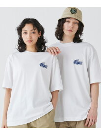 【オンライン限定】LACOSTE オーバーサイズ バック プリント Tシャツ LACOSTE ラコステ トップス カットソー・Tシャツ ネイビー グレー ブラック ホワイト グリーン【送料無料】[Rakuten Fashion]