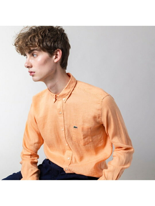 楽天市場】【SALE／30%OFF】リネンボタンダウンシャツ LACOSTE