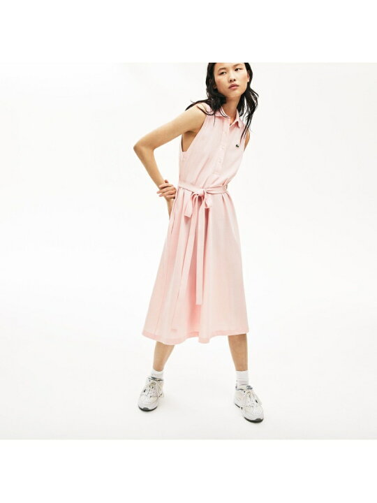 楽天市場】【SALE／40%OFF】ベルトデザインノースリーブポロドレス  