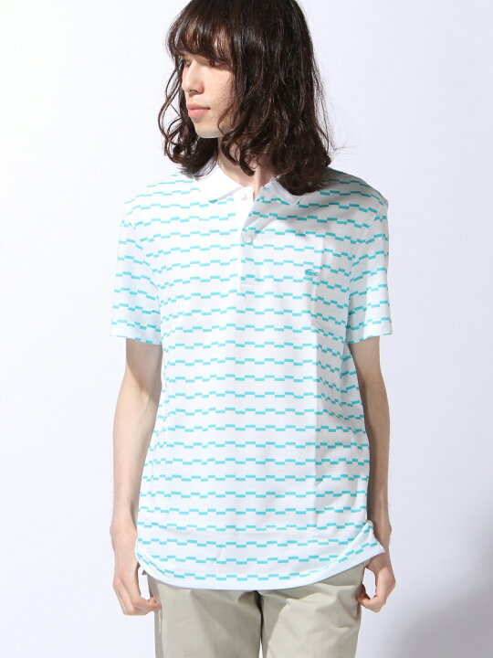 楽天市場】【SALE／50%OFF】(M)ボーダーポロシャツ (半袖) LACOSTE 