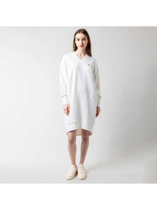 楽天市場】【SALE／40%OFF】Vネックスウェットワンピース LACOSTE 