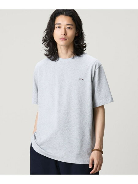 アウトラインクロッククルーネック半袖Tシャツ LACOSTE ラコステ トップス カットソー・Tシャツ ホワイト ブルー ブラック ネイビー グリーン グレー イエロー ブラウン【送料無料】[Rakuten Fashion]