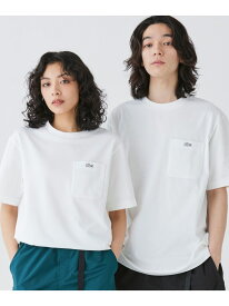 アウトラインクロックポケット半袖Tシャツ LACOSTE ラコステ トップス カットソー・Tシャツ ホワイト ブラック グリーン ネイビー ブルー【送料無料】[Rakuten Fashion]